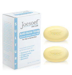 JOESOEF SKIN CARE Savon au soufre pour l'acné, nettoyage en profondeur des pores
