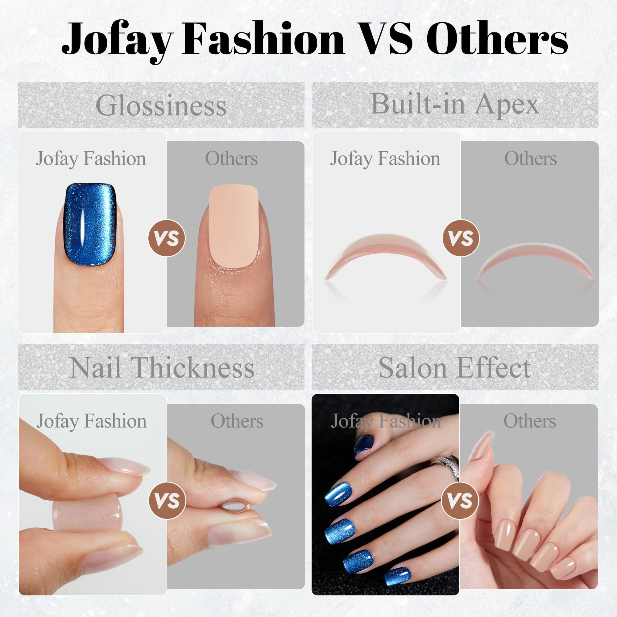 Ongles Jofay Fashion cadeau parfait pour femmes et filles