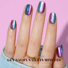 Ongles courts et durables Jofay Fashion avec brillance haute