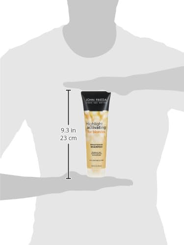 John Frieda shampooing éclaircissant blond – cheveux nourris et brillants après lavage