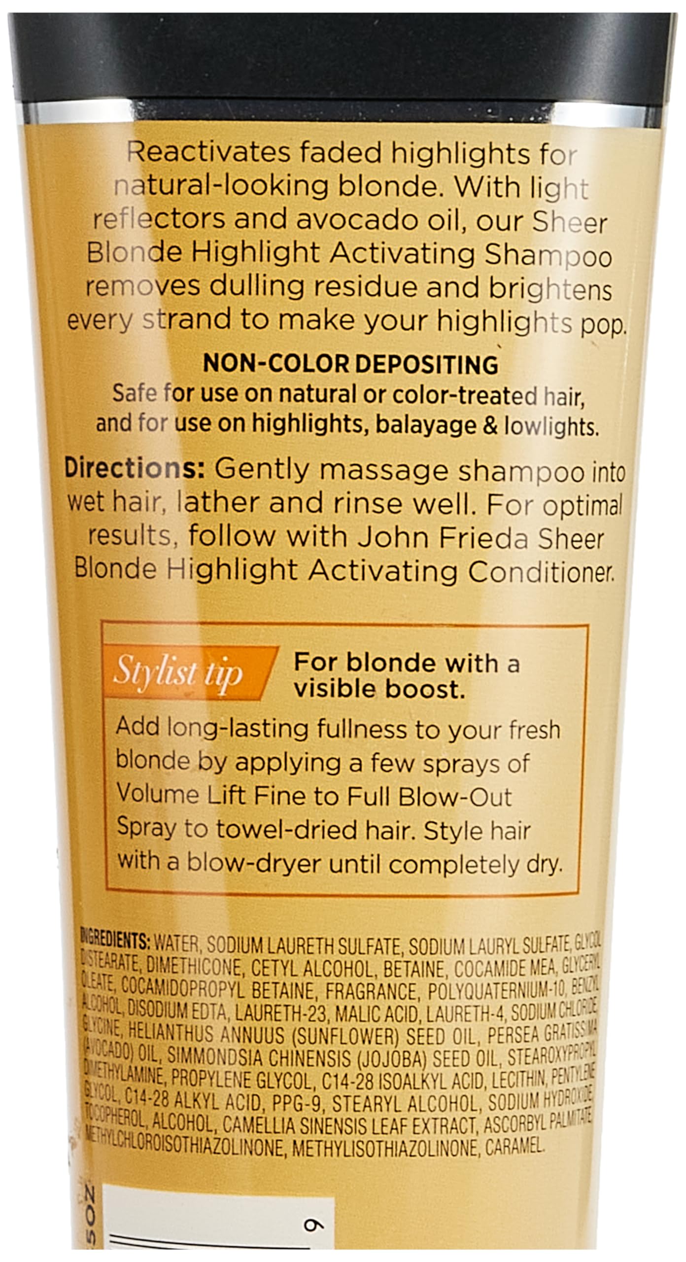 John Frieda shampooing éclaircissant blond – reflets blonds plus nets sous lumière