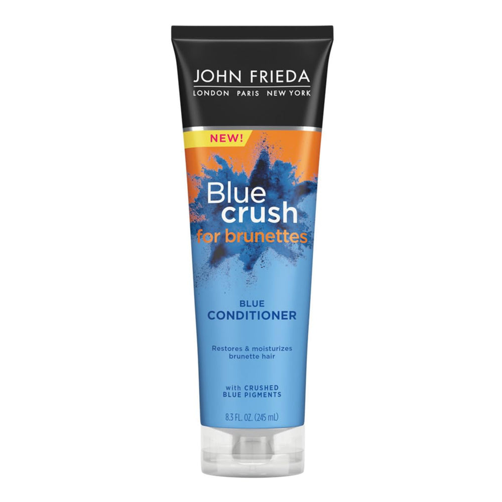 John Frieda Blue Crush pour Brunettes – bouteille avec soin hydratant et anti-jaunissement