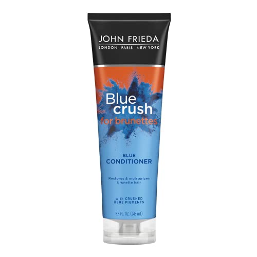 Pigments bleus broyés de John Frieda Blue Crush pour brunes neutralisant le jaunissement