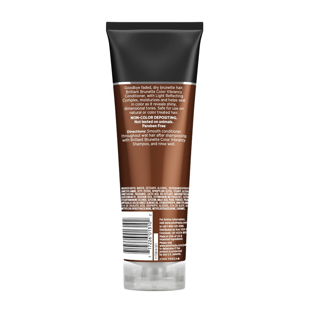 John Frieda Brilliant Brunette, avant-après: résultats visibles et naturels.