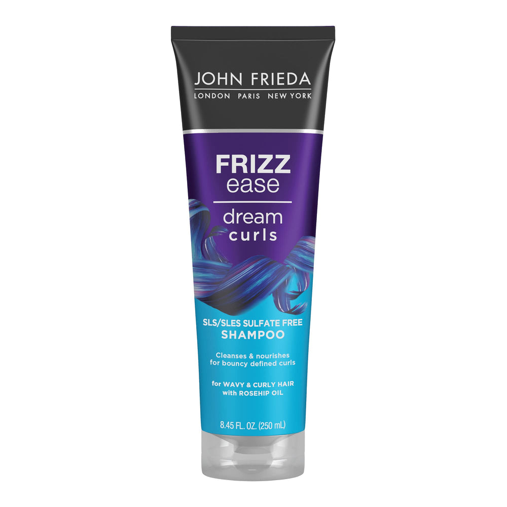 Bouteille Dream Curls de John Frieda prête à être utilisée pour des boucles définies.