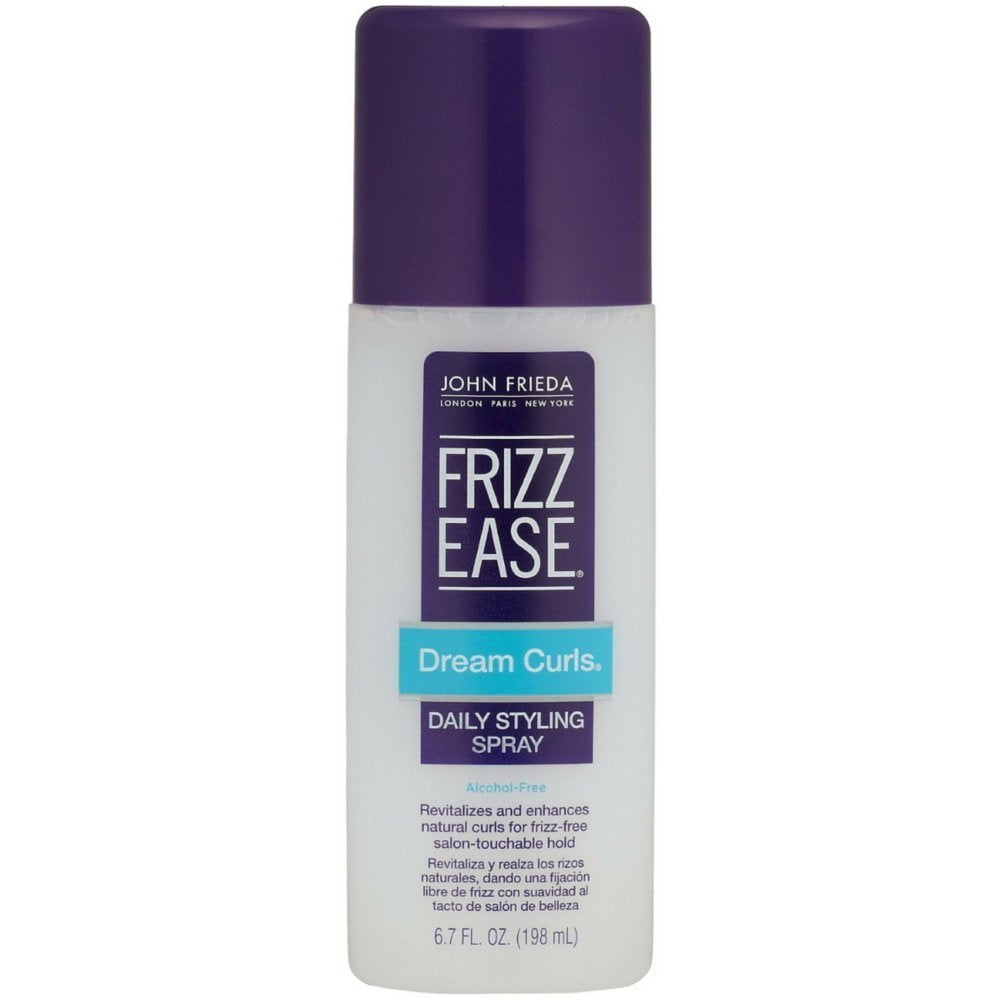 Bouteille Dream Curls de John Frieda, définition des boucles et brillance sans alcool.