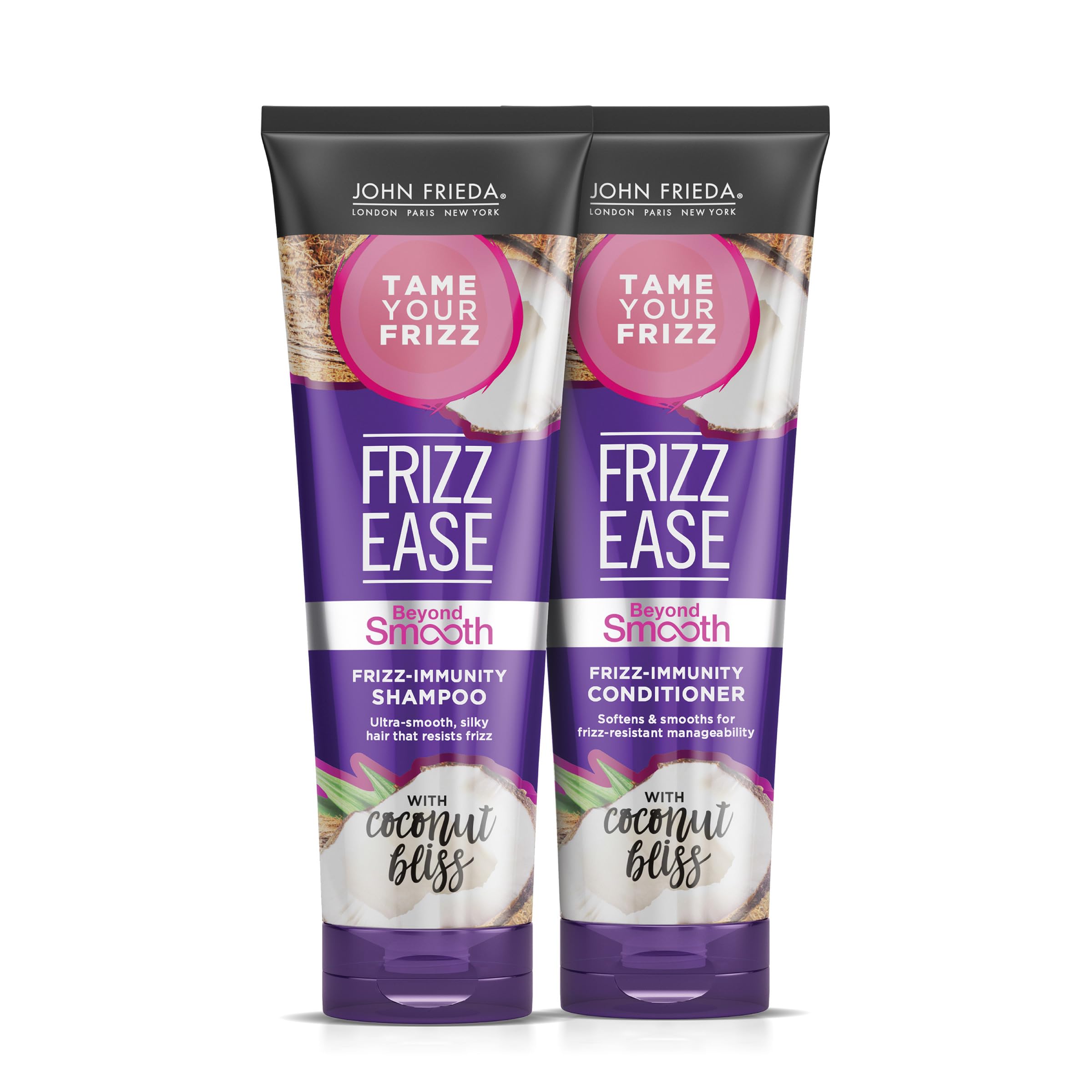 Shampooing John Frieda Frizz Ease Immunity, bouteille, résistance anti frisottis dès la douche.