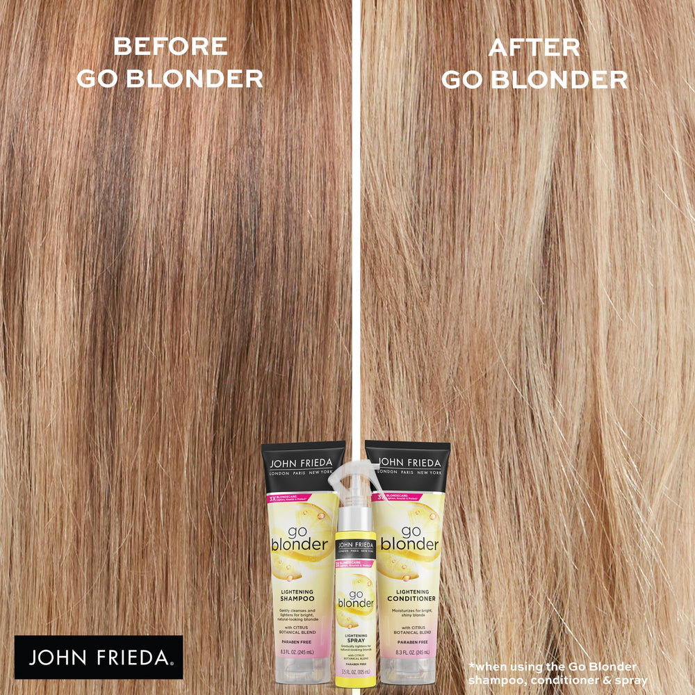 Conditionneur Go Blonder avec extrait citron, douceur et soin pour cheveux colorés