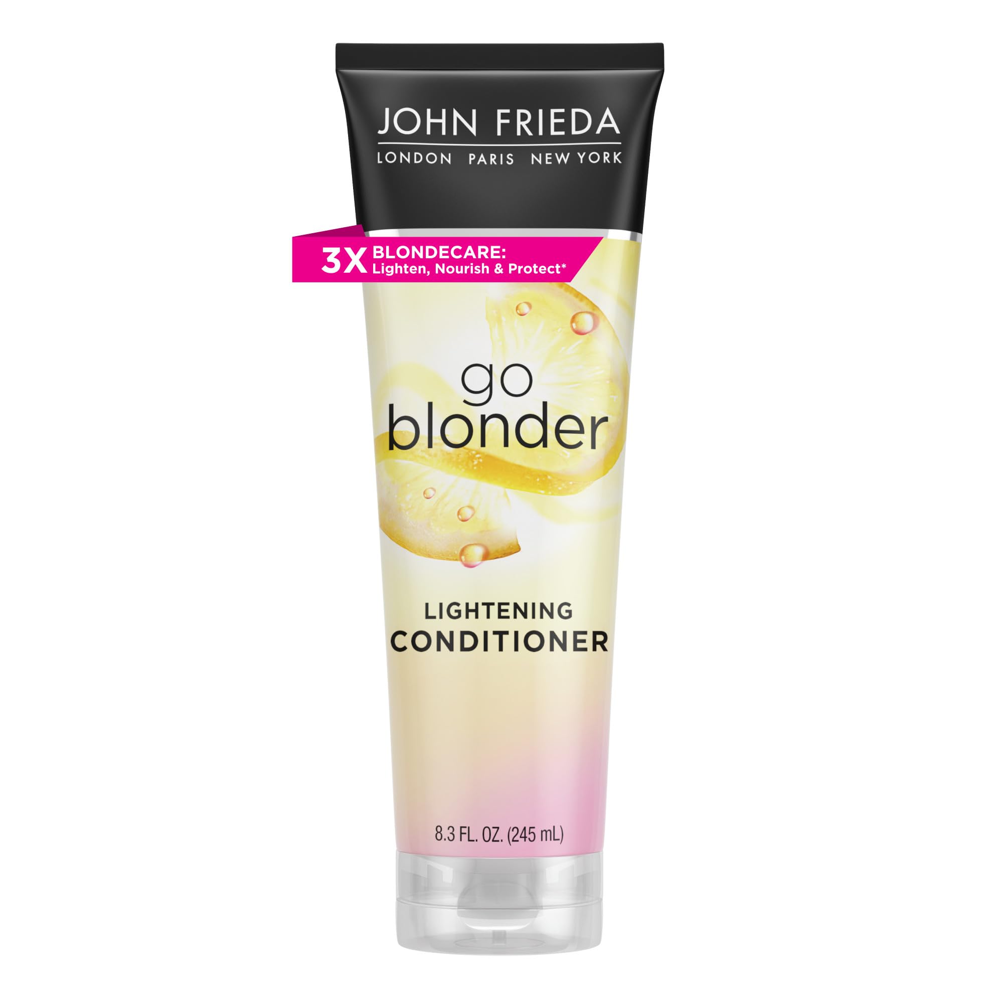 Soin Go Blonder de John Frieda, flacon pratique pour cheveux blonds