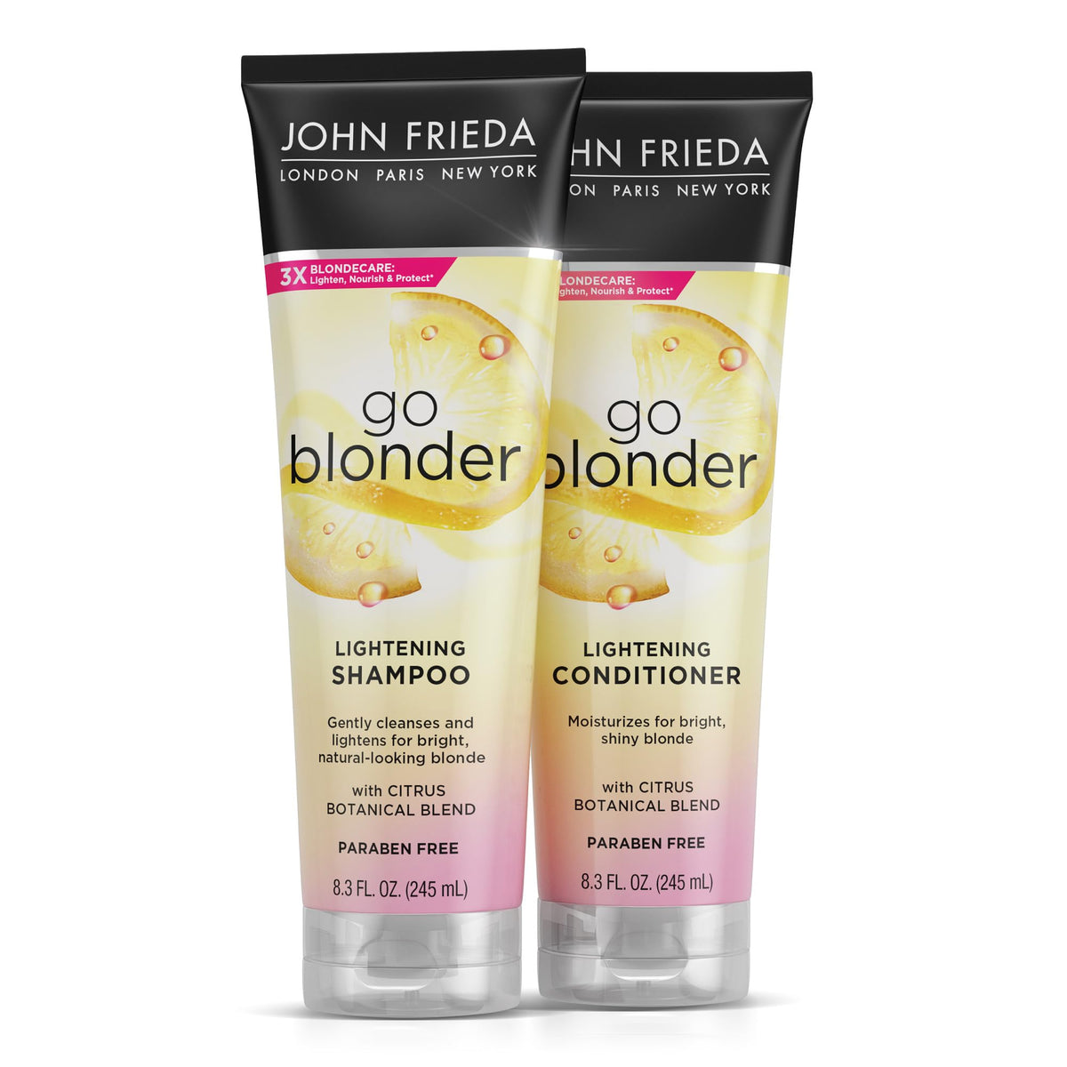 Shampooing John Frieda Go Blonder en bouteille, éclaircissement progressif pour cheveux blonds