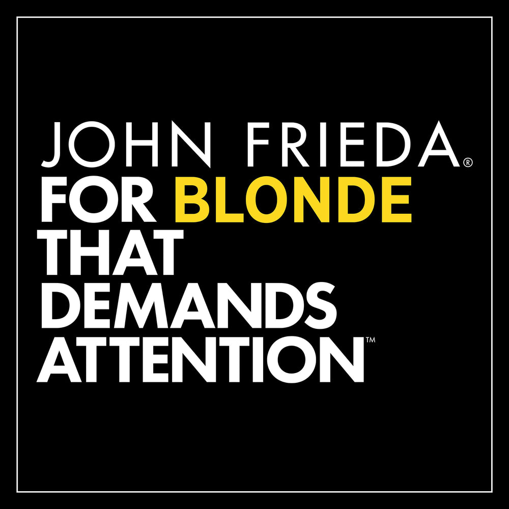 John Frieda look plage, cheveux légèrement ébouriffés et volumineux.
