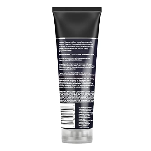 Bouteille John Frieda, symbole de soin coloré pour les brunes.