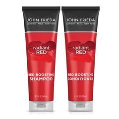 John Frieda Radiant Red Shampoing avec bouteille lumineuse, reflets rouges intenses