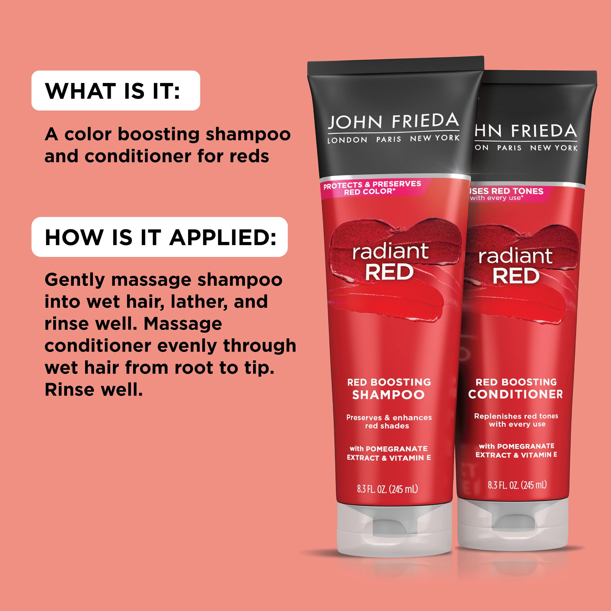 Vitamine E dans Radiant Red, soin pour cheveux rouges