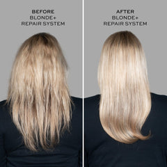 John Frieda Blond Repair, étiquette affichant le caractère végane et sans cruauté.