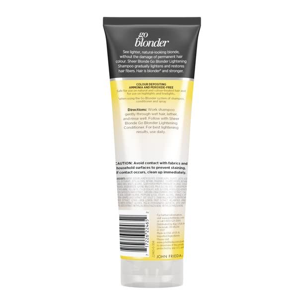 Go Blonder Shampoing — cheveux blonds lumineux progressivement.