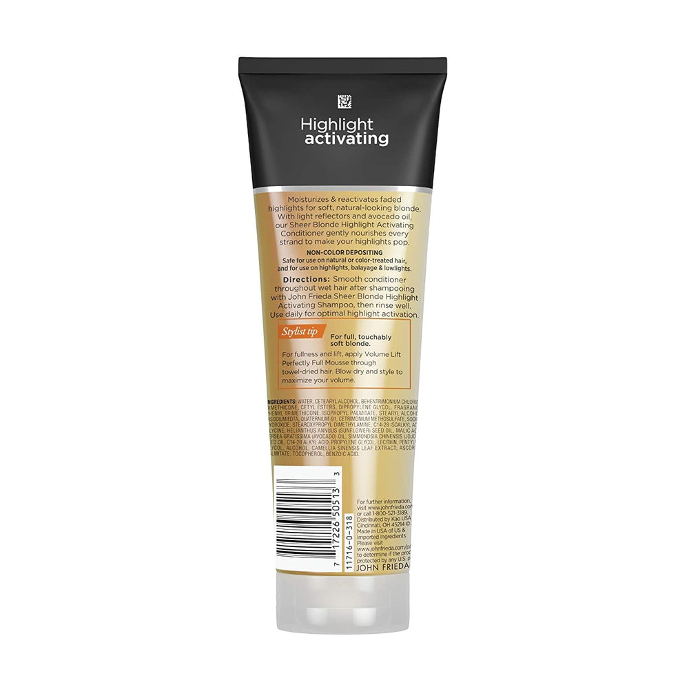 John Frieda Soin éclaircissant blond, extraits naturels illuminant les reflets dorés.