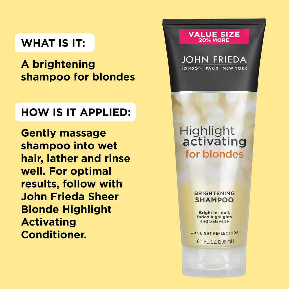 Pack de deux bouteilles John Frieda, pratique pour routine régulière.