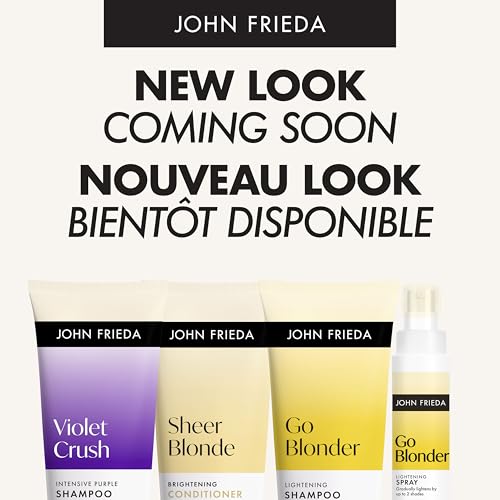 John Frieda Sheer Blonde Shampooing – ingrédients mis en lumière pour une brillance naturelle.