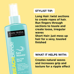 John Frieda cheveux aux vagues naturelles et volume léger.