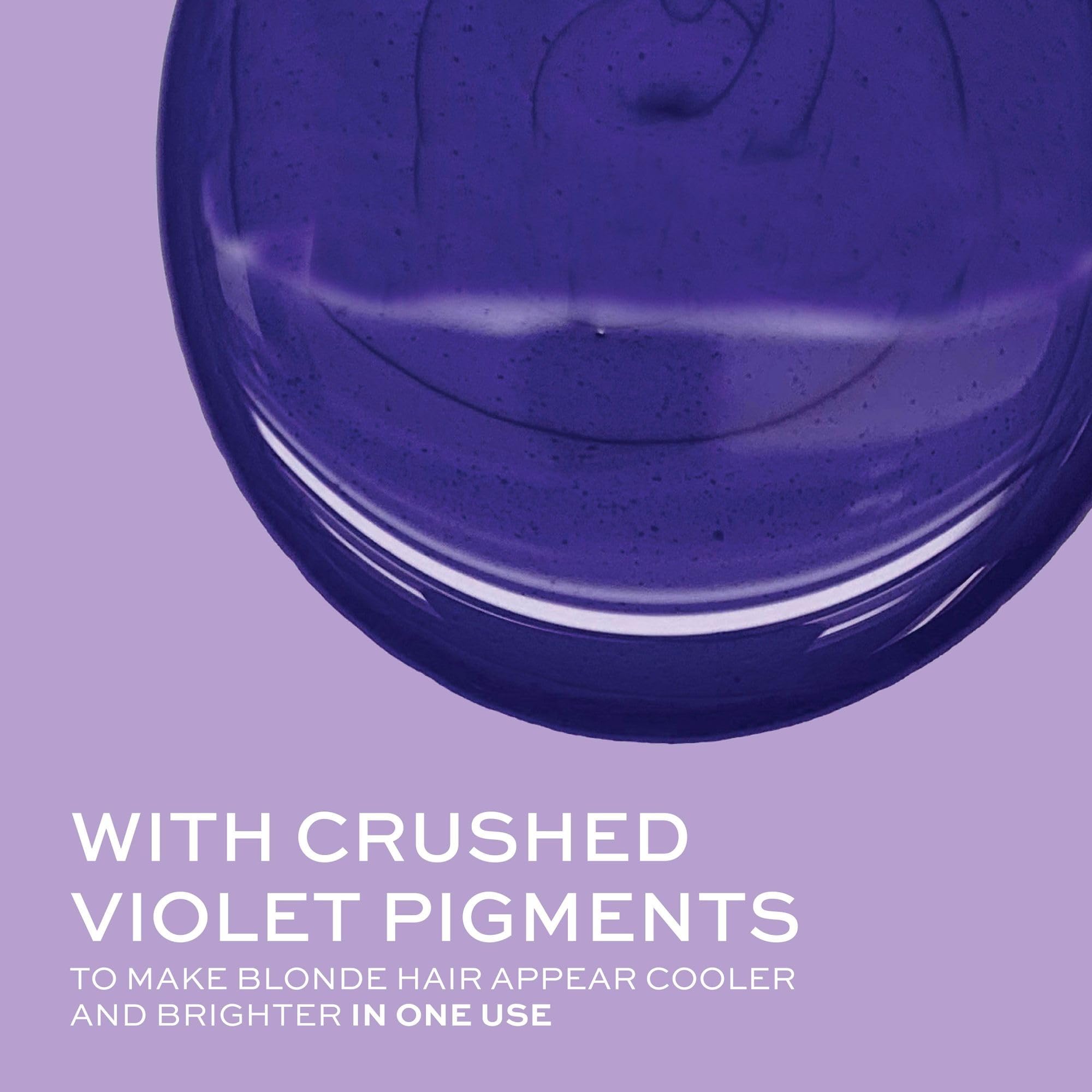 John Frieda Violet Crush, brillance renforcée des mèches blondes après lavage.