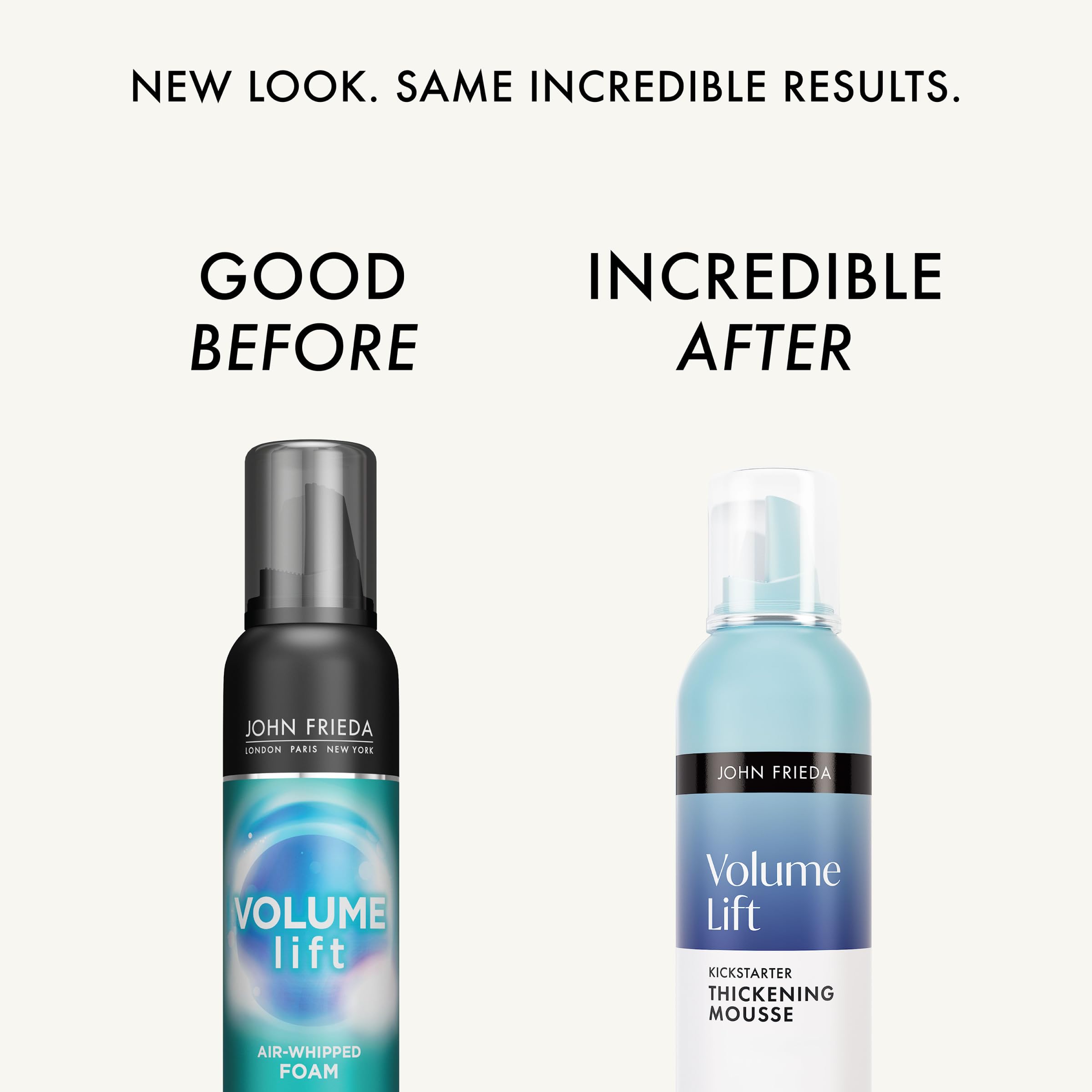 John Frieda Volume Lift Mousse: texture légère idéale pour démarrer le coiffage