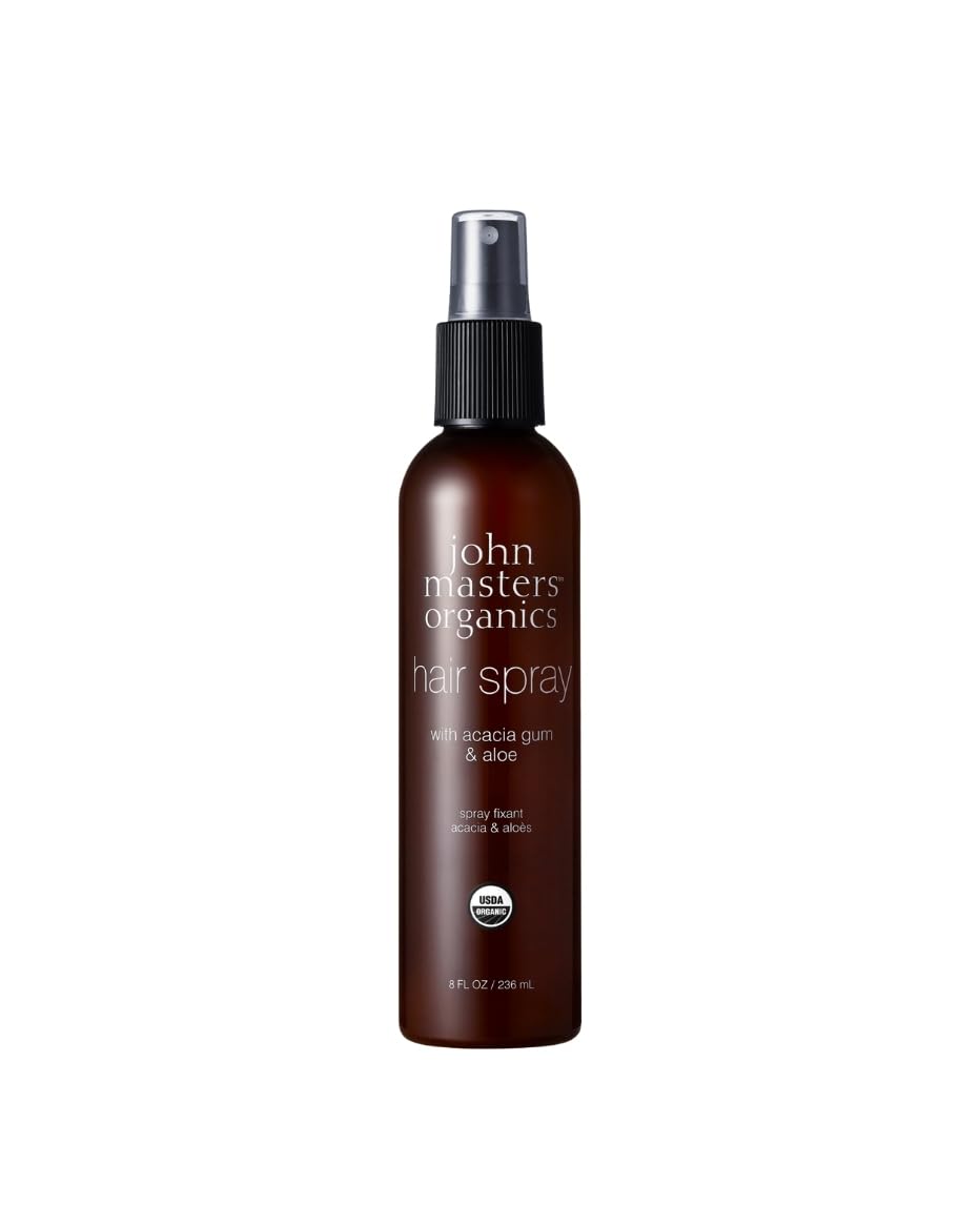 John Masters Organics vaporisateur-cheveux non-aérosol pour une tenue légère et naturelle.