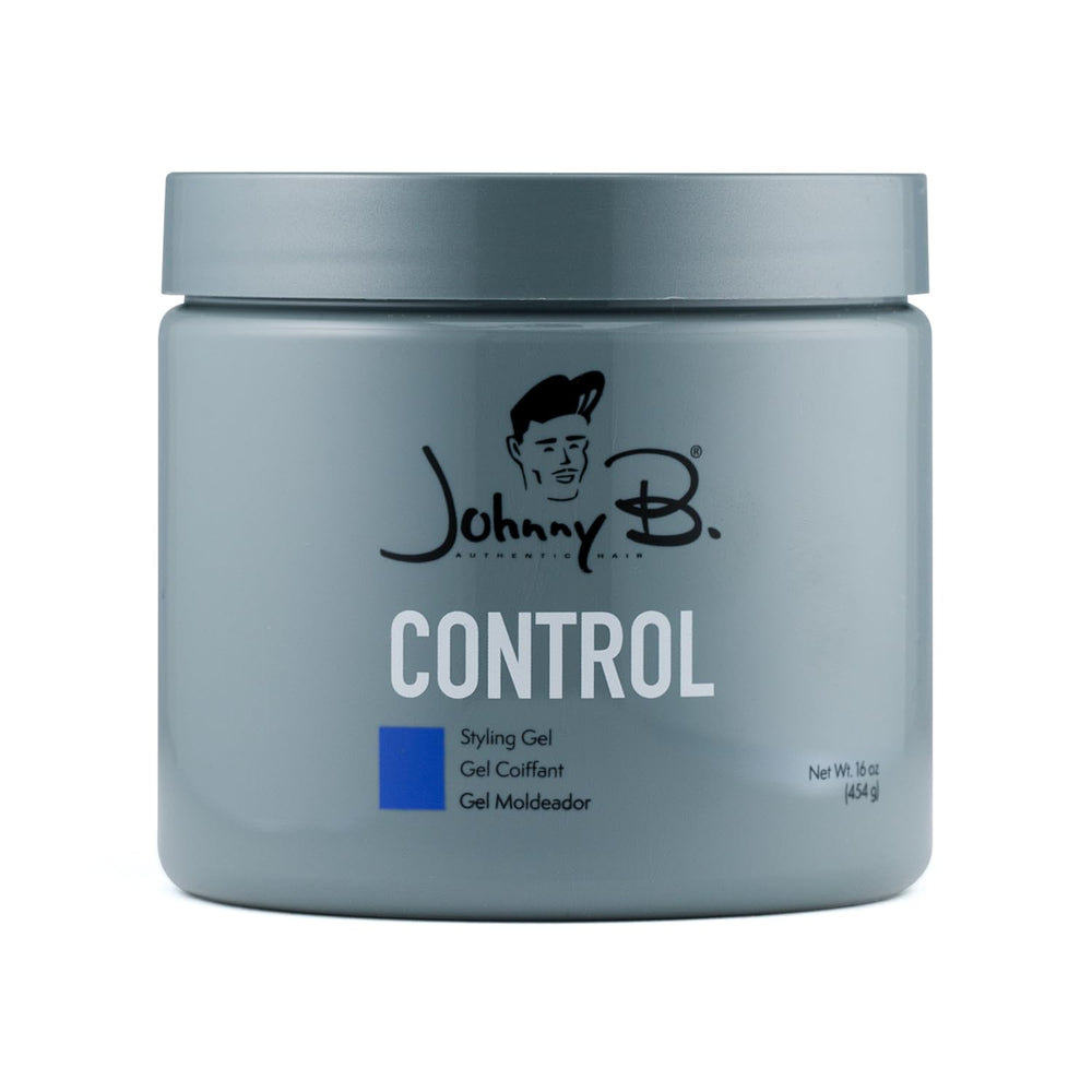 JOHNNY B. Control gel-coiffant sans alcool avec flacon, tenue durable et sans résidu