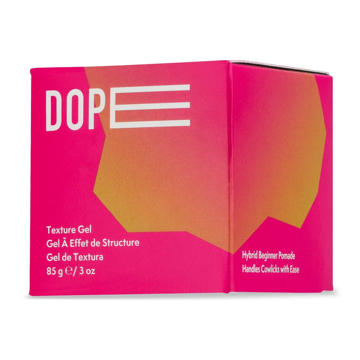 Johnny B. Dope Texture Gel, bouteille 100 ml, offre un maintien modulable sans effet dur.