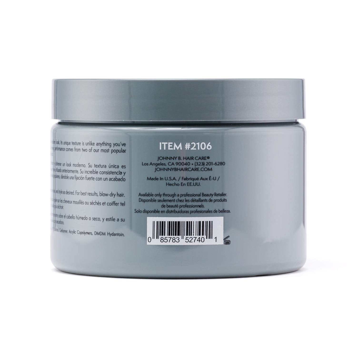 Johnny B. Fuddy Gel, tenue solide toute la journée.