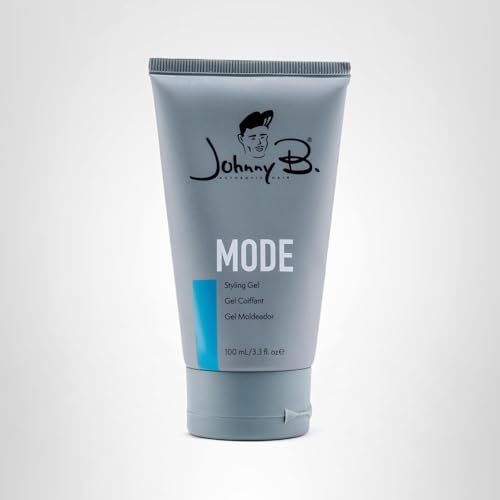Johnny B. Mode easy rinse-out gel packaging for salon use.