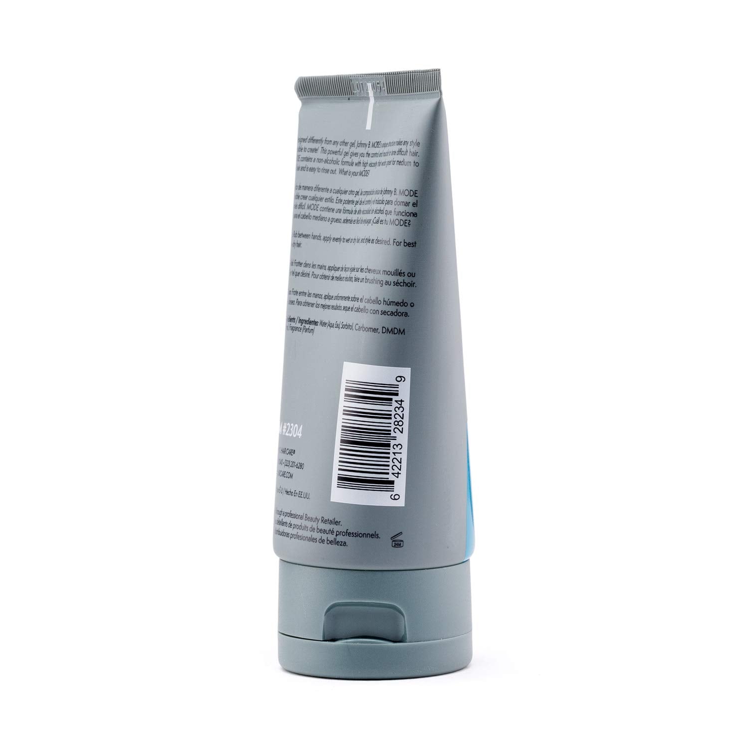 Johnny B. Mode alcohol-free formula supports no-flake styling.