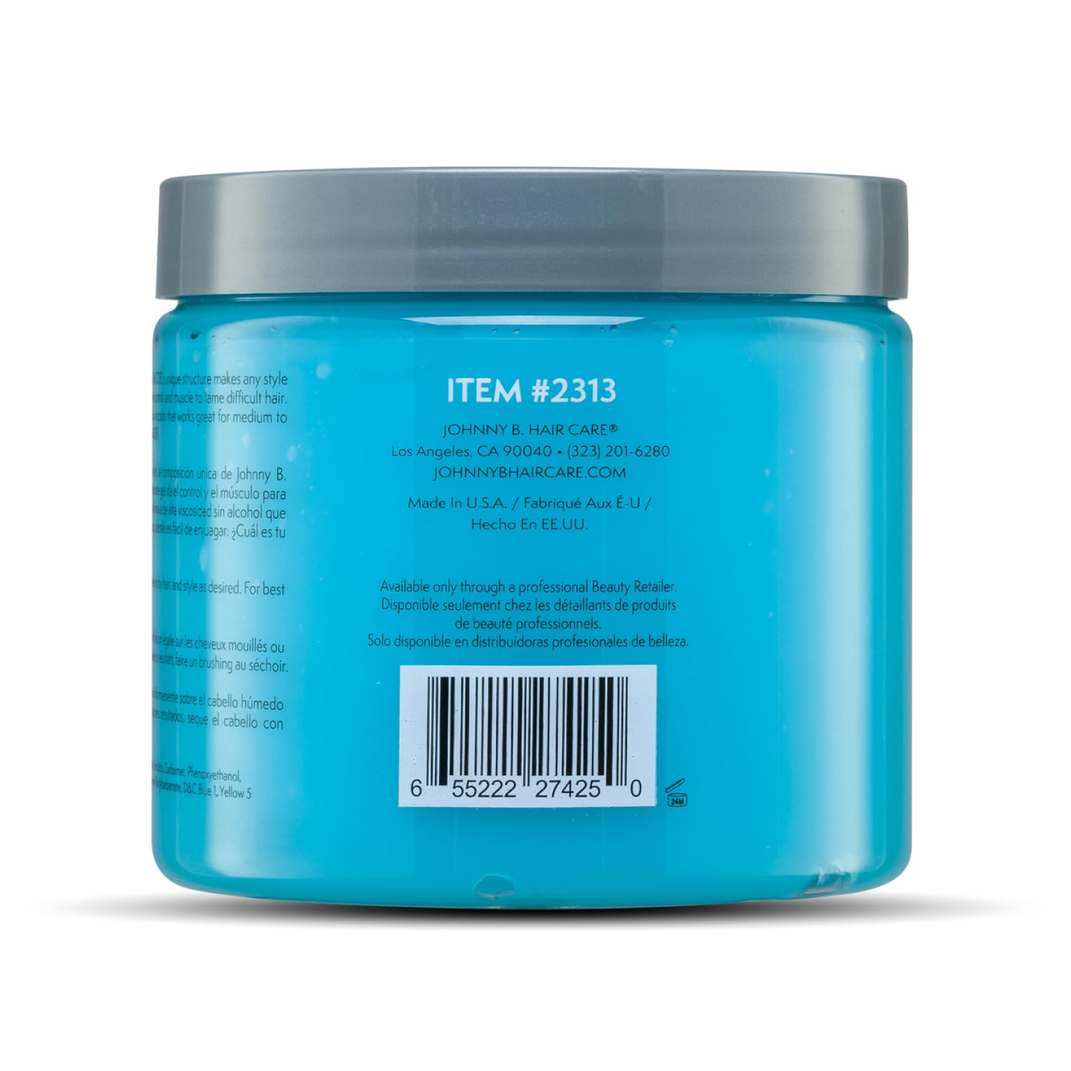 JOHNNY B Mode: texture dense sur cheveux, coiffage net et durable.
