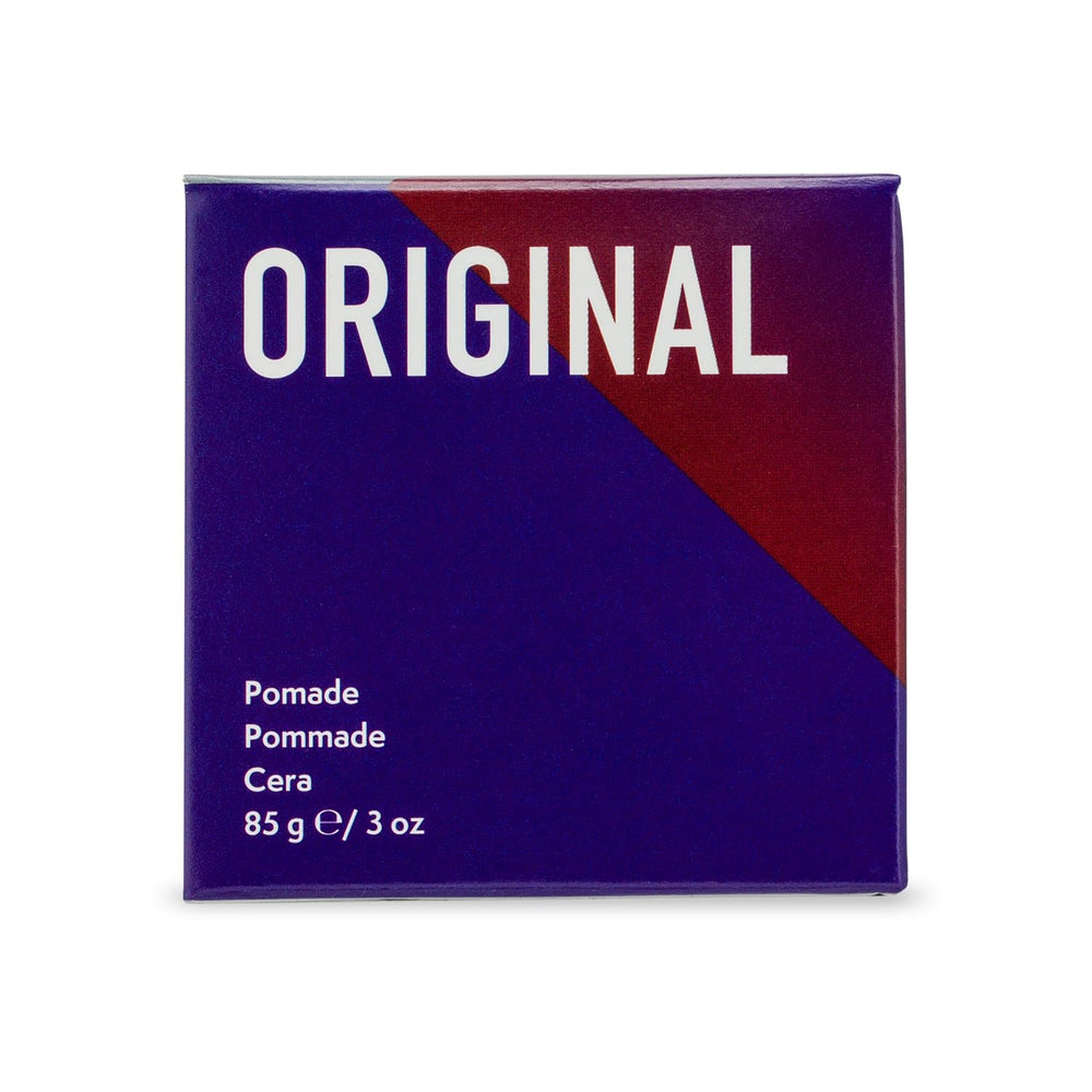 Pomade JOHNNY B. qui se rince facilement sans résidu collant.