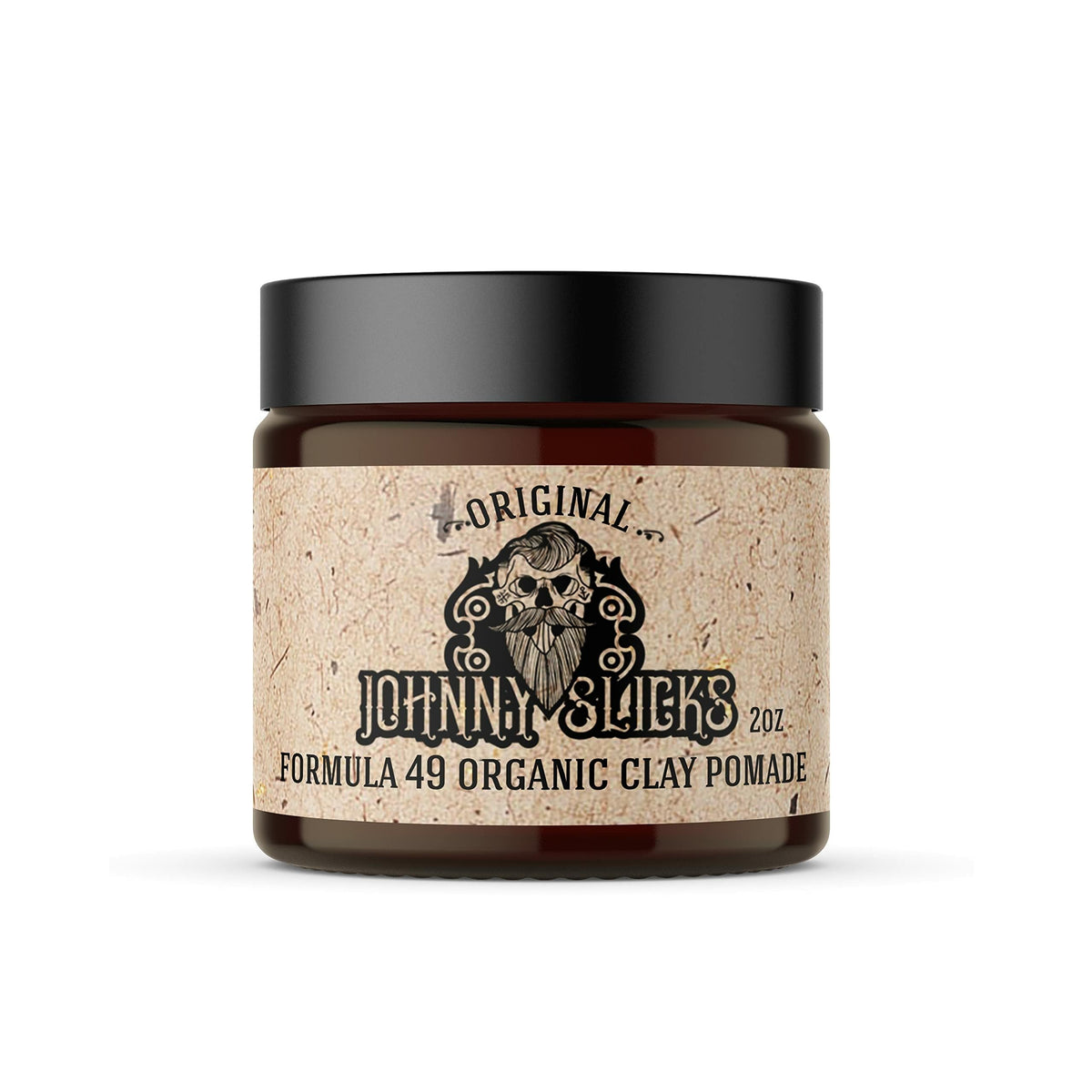 Johnny Slicks Formula 49 flacon-pommade argile pour tenue naturelle et hydratante.