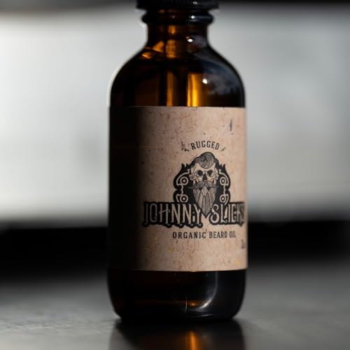 Texture crèmeuse de l'huile barbe Johnny Slicks, application facile et barbe plus douce.