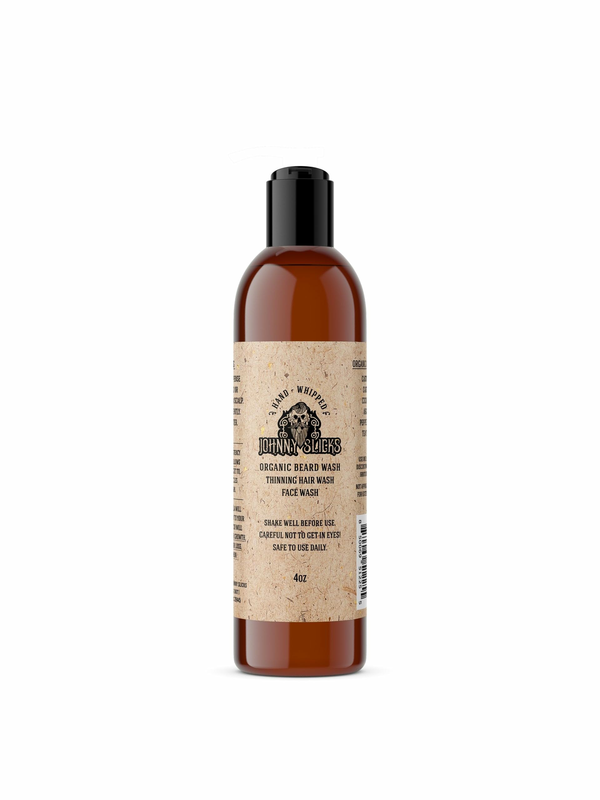 Johnny Slicks lave barbe en mousse, lavage doux et hydratant.