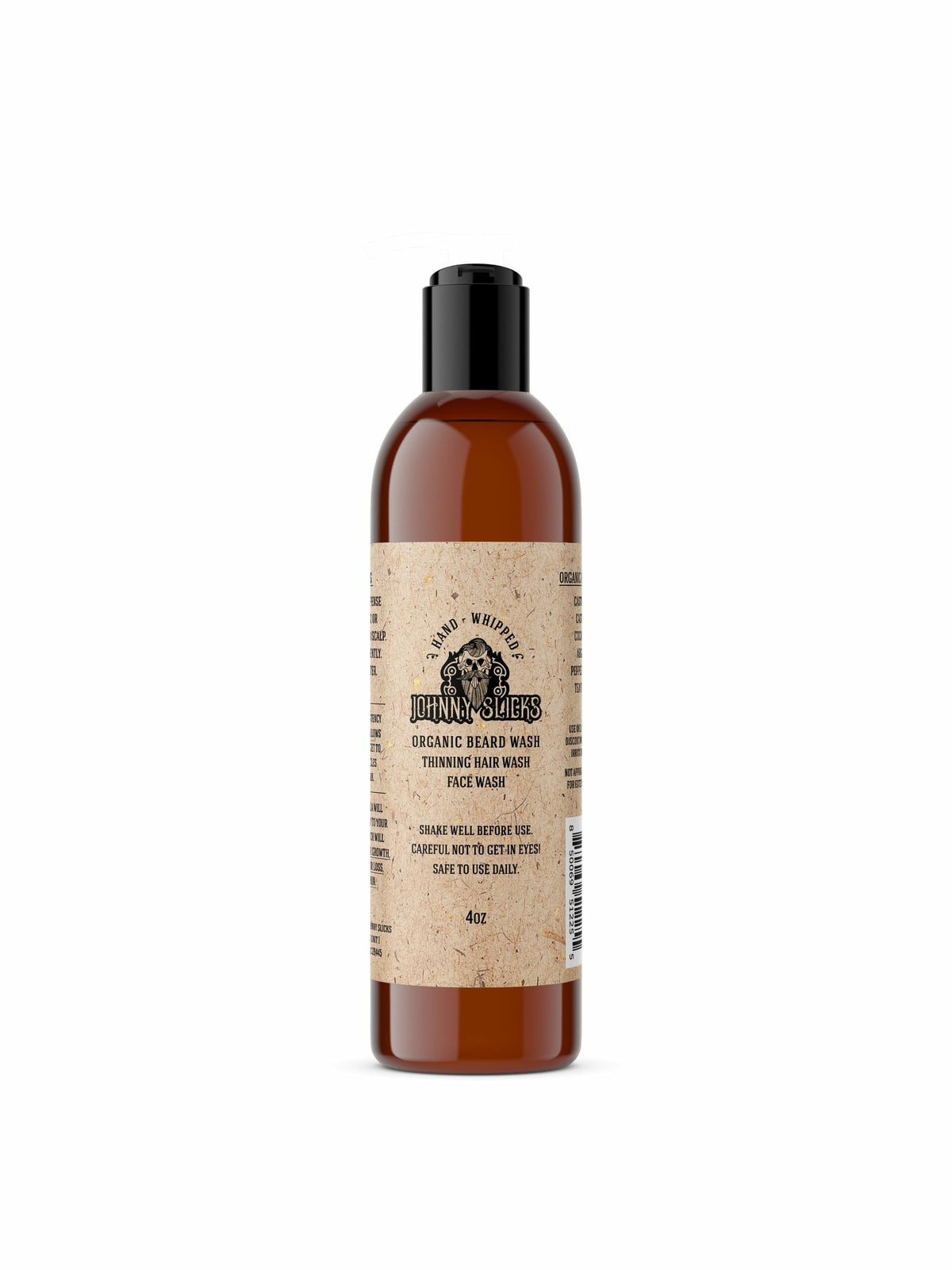 Johnny Slicks lave barbe en mousse, lavage doux et hydratant.