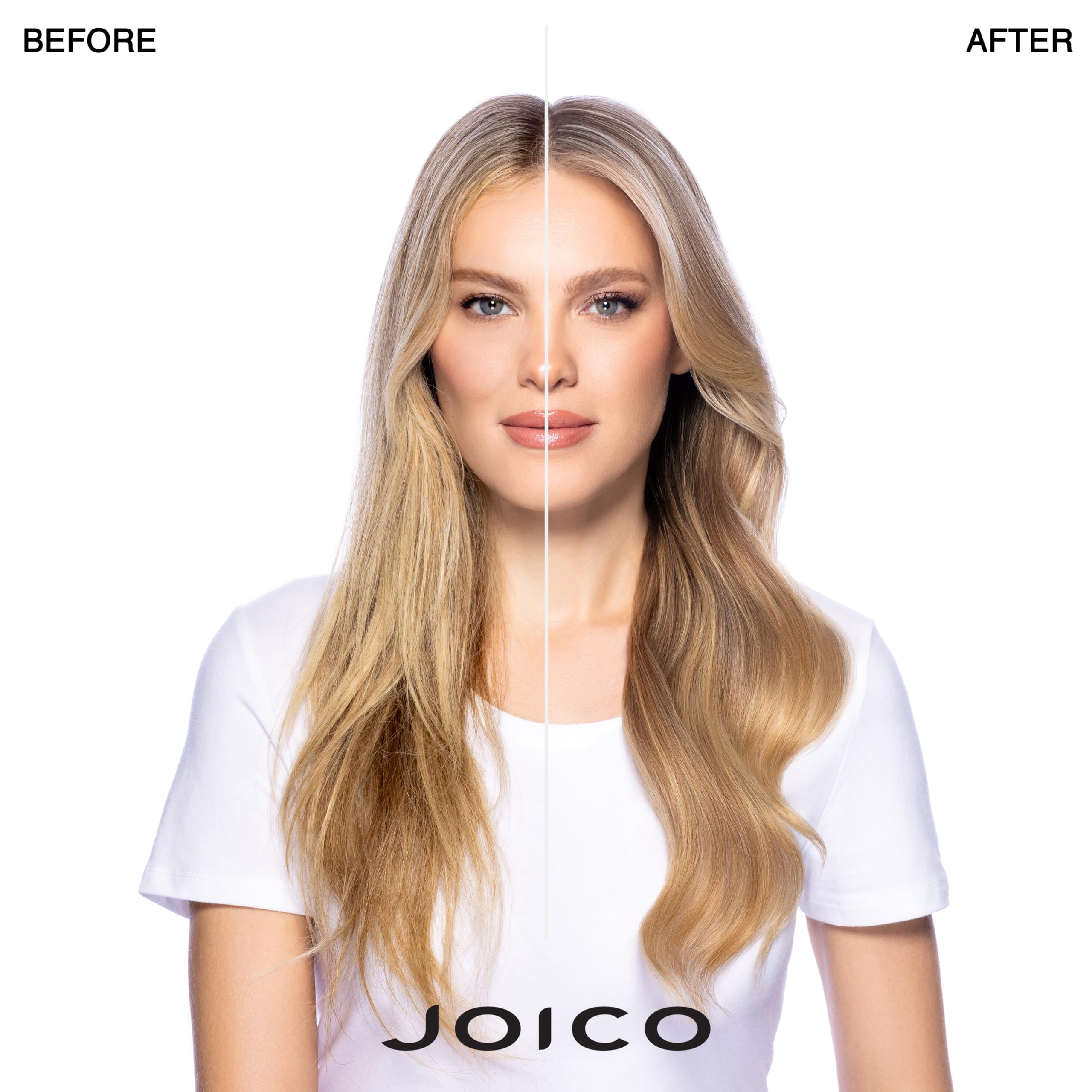 Après-shampoing Joico Blonde Life en bouteille, démêlage facile sans alourdir.