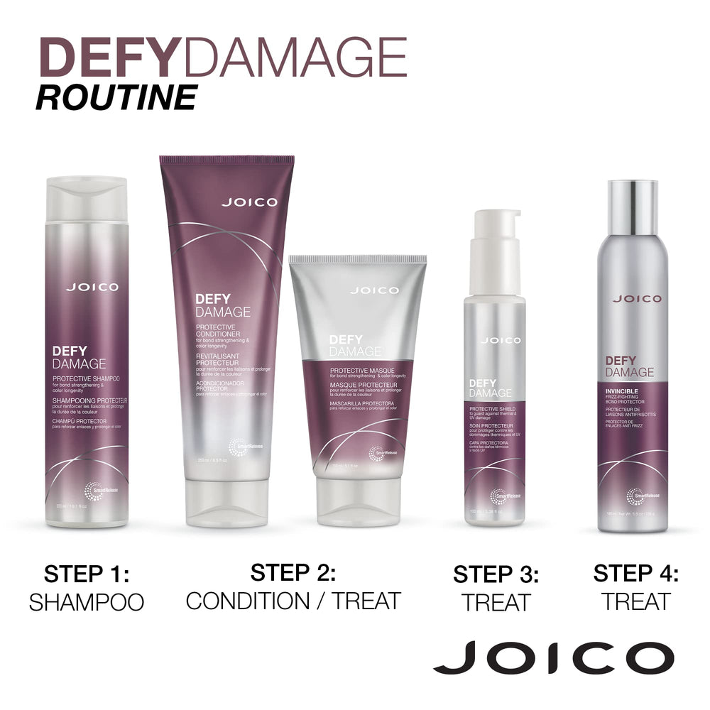 Ensemble coffret Joico Defy Damage, prêt à offrir pour cheveux plus forts.