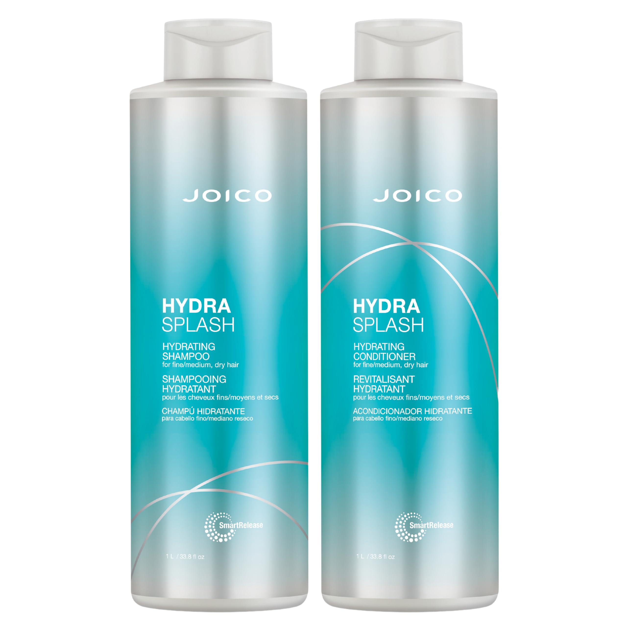 Shampoing Joico HydraSplash en bouteille: nettoyage en douceur pour cheveux propres et légers.