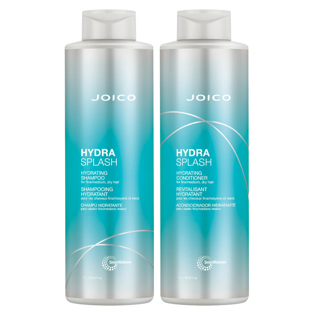 Shampoing Joico HydraSplash en bouteille: nettoyage en douceur pour cheveux propres et légers.