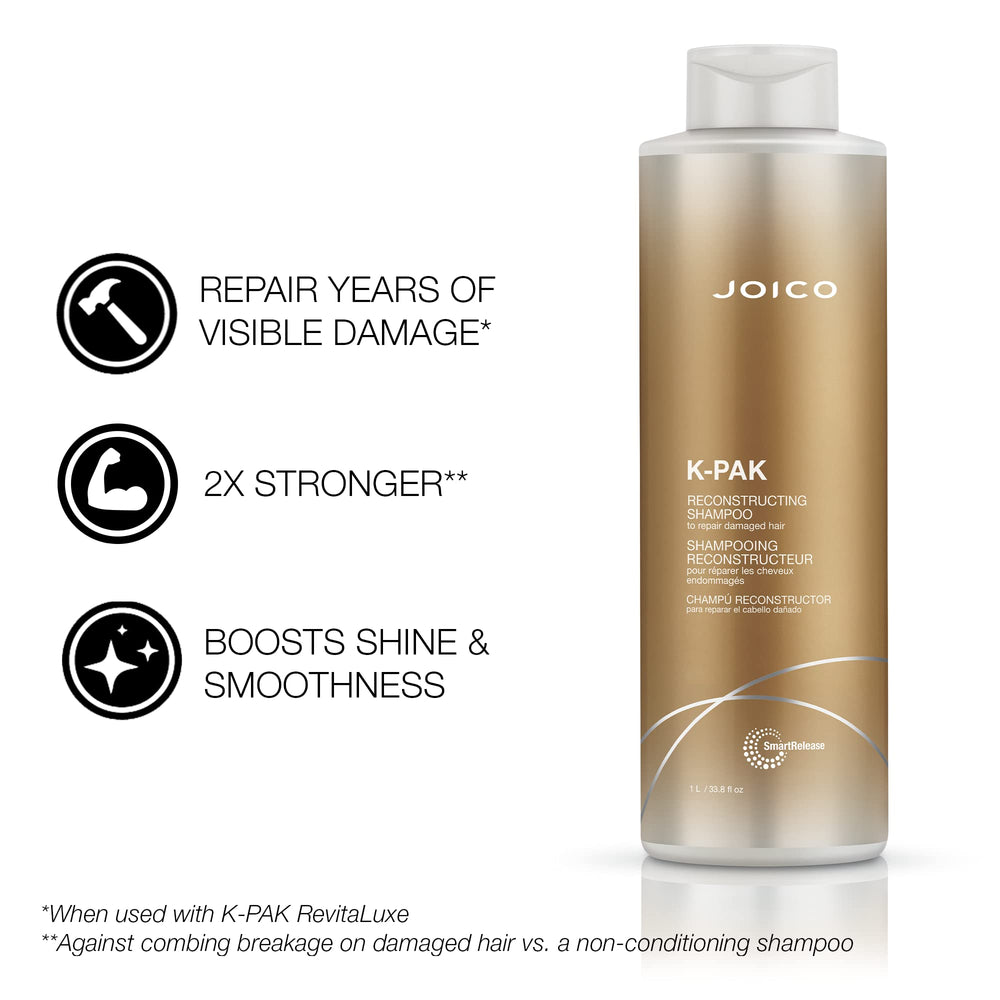 Complexe bio-avancé peptide et kératine: Joico K-PAK rétablit force et lissage.