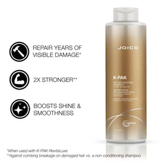 Complexe bio-avancé peptide et kératine: Joico K-PAK rétablit force et lissage.