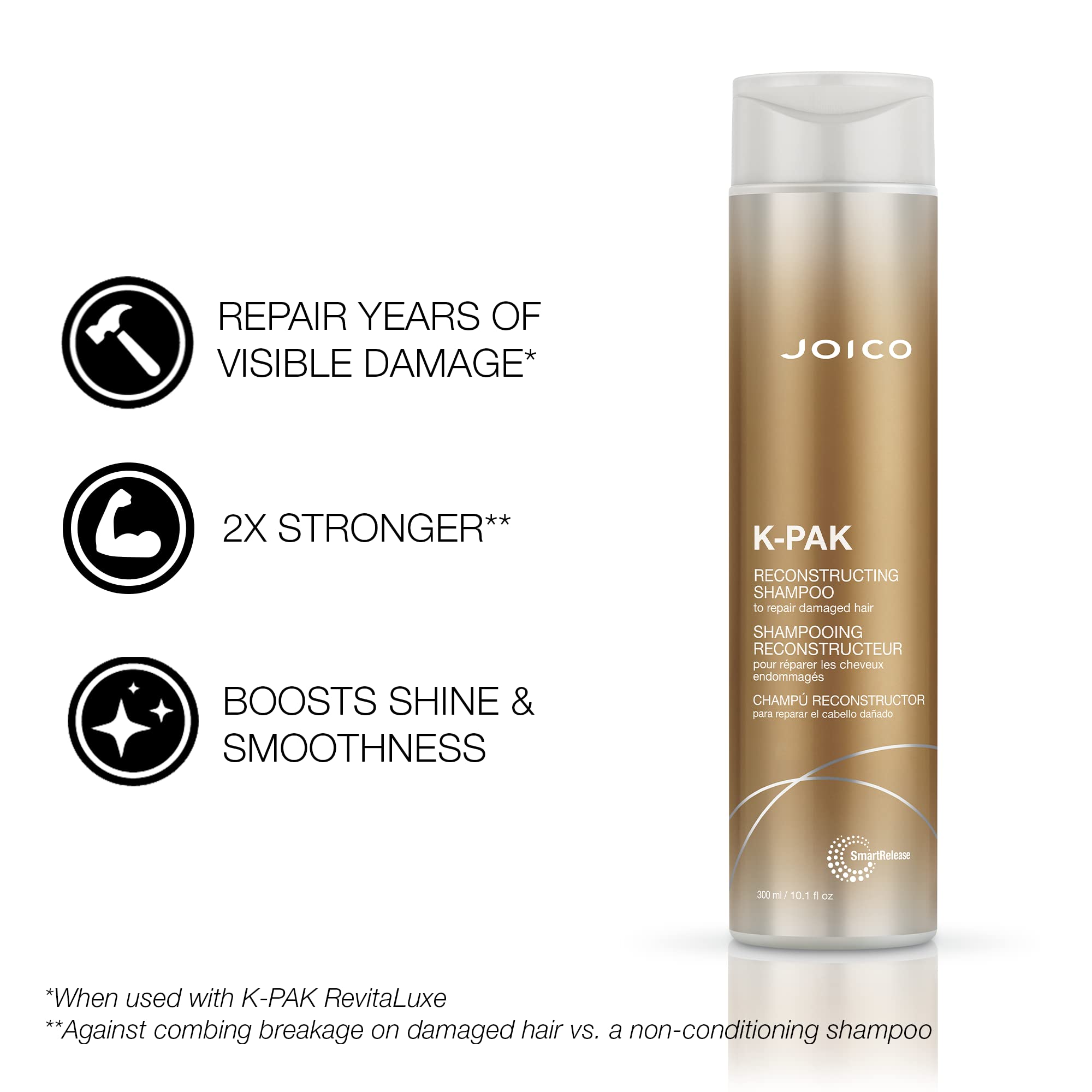 Joico K-PAK Daily: bouteille détaillée, nettoyage doux qui réveille la vitalité.