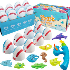 JOI MEW Boules de bain Requin: 8 bombes colorées pour un bain amusant