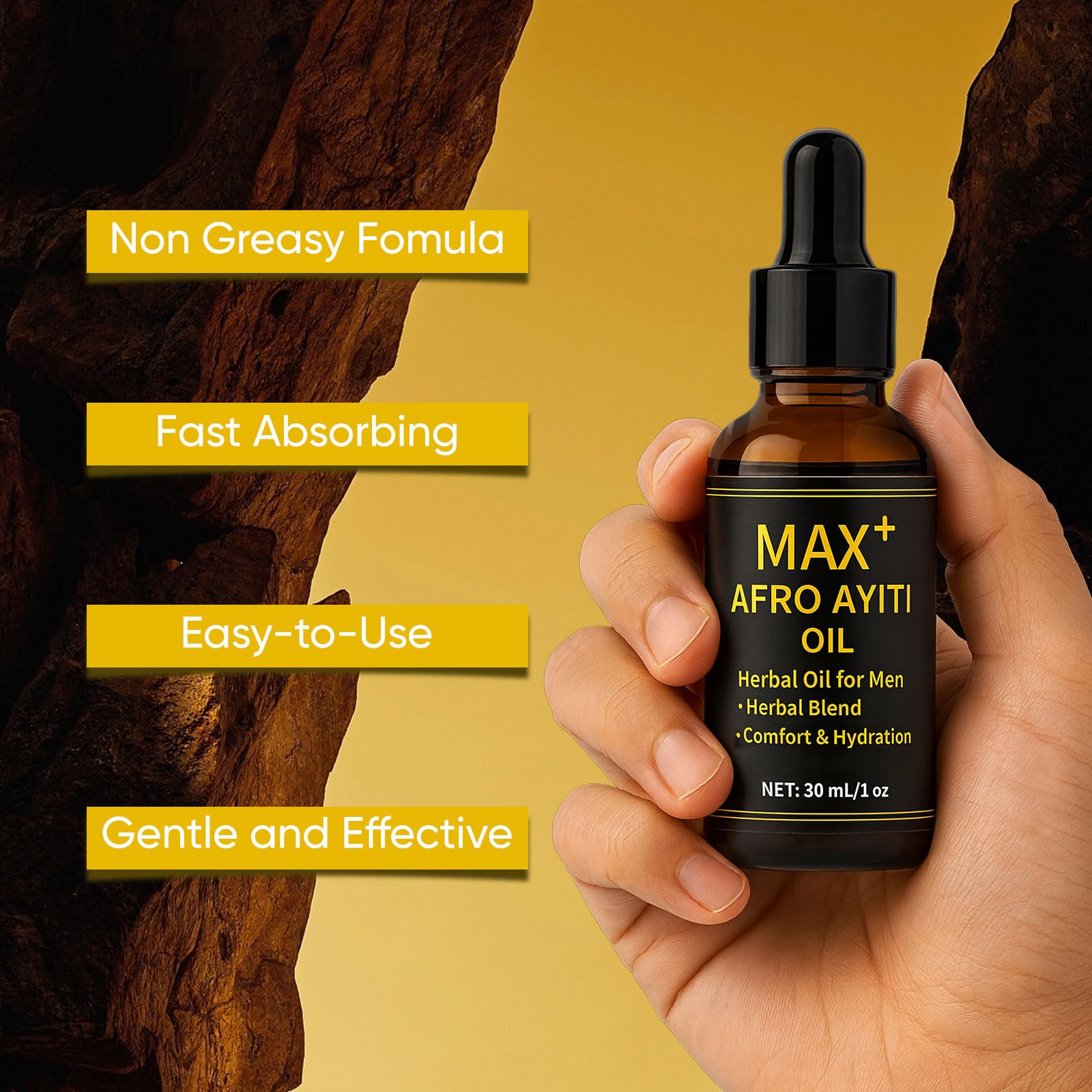 Massage quotidien avec l'huile afro-ayiti pour nourrir la peau.
