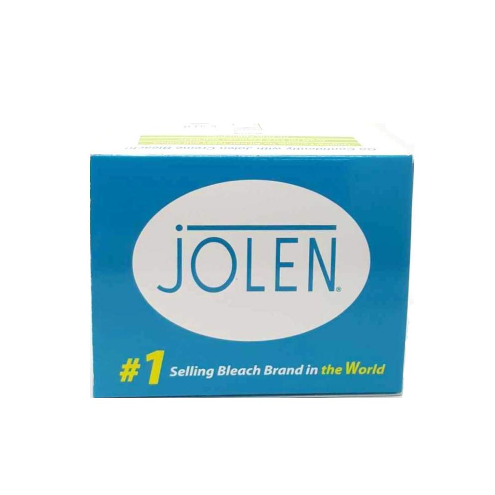 Jolen Creme Bleach application domestique simple sur poils noirs.