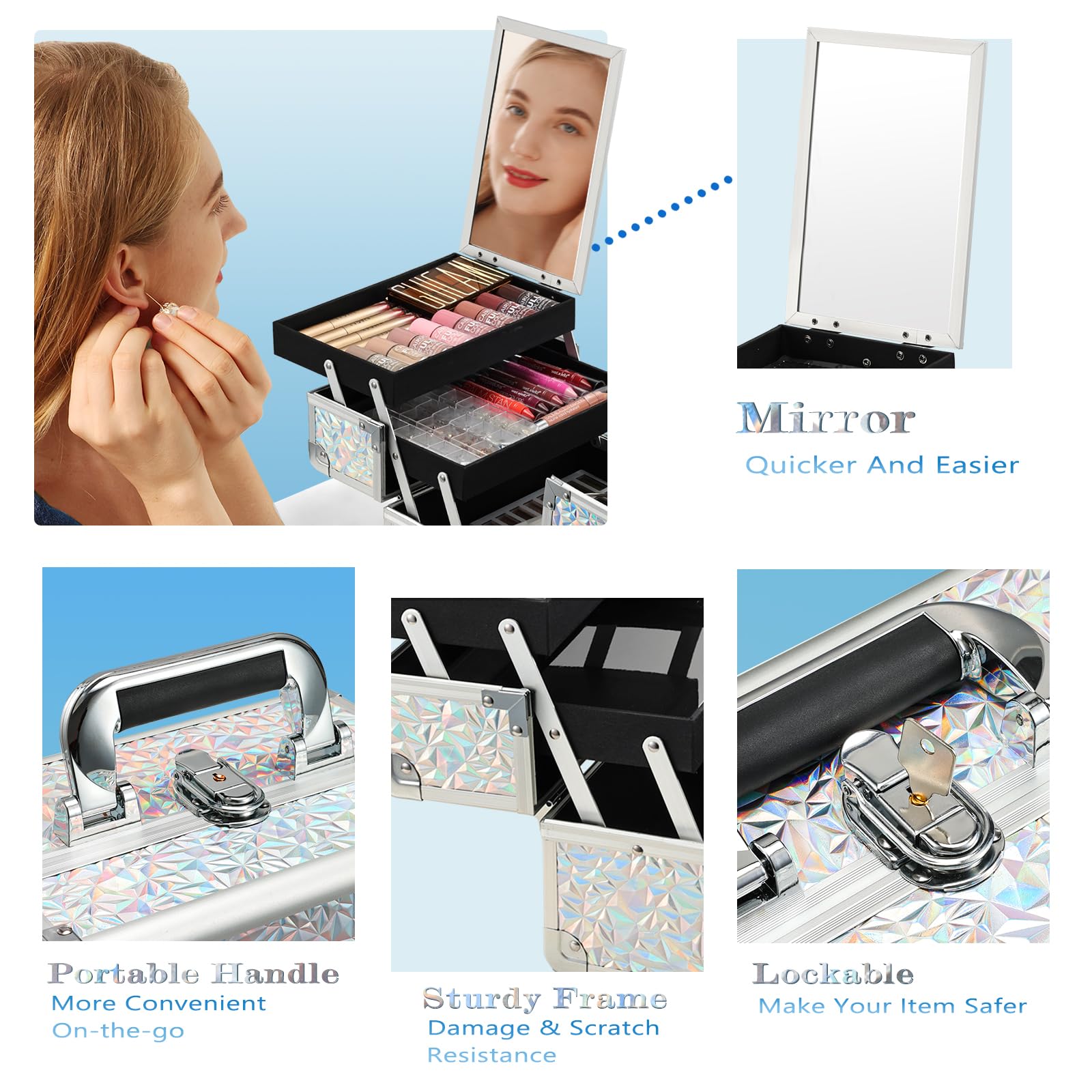 Coffret Joligrace compact et portable idéal pour le voyage.