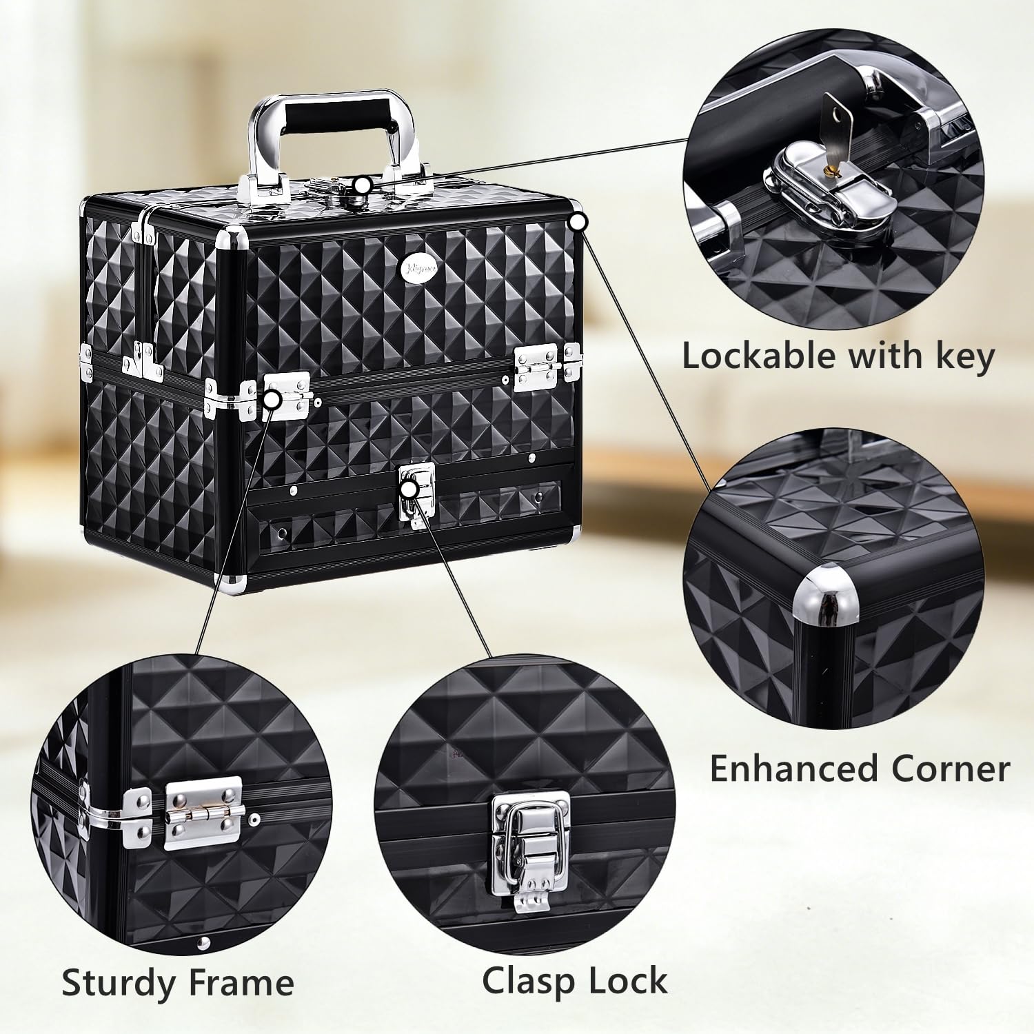 Grand compartiment bas Joligrace pour rangement généreux.